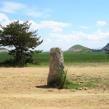 Menhirs constituant le premier groupe dit de la Fage