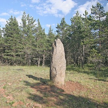 Menhirs constituant le premier groupe dit de la Fage