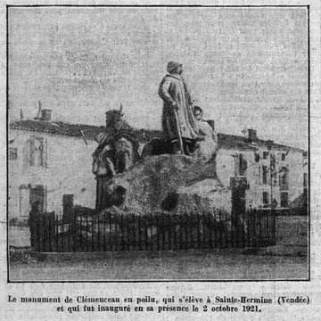 Monument à Georges Clemenceau à Sainte-Hermine