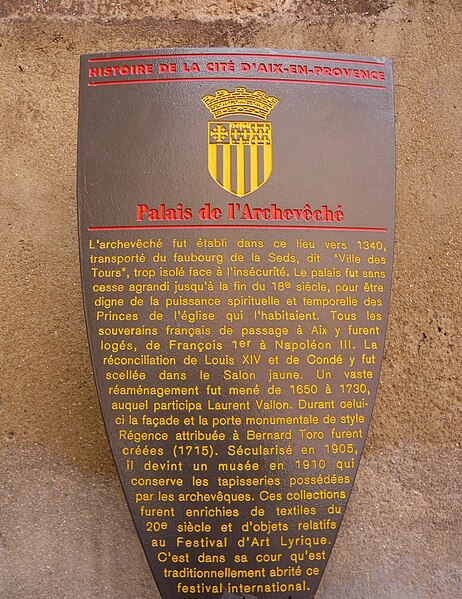 Palais archiépiscopal d'Aix-en-Provence 