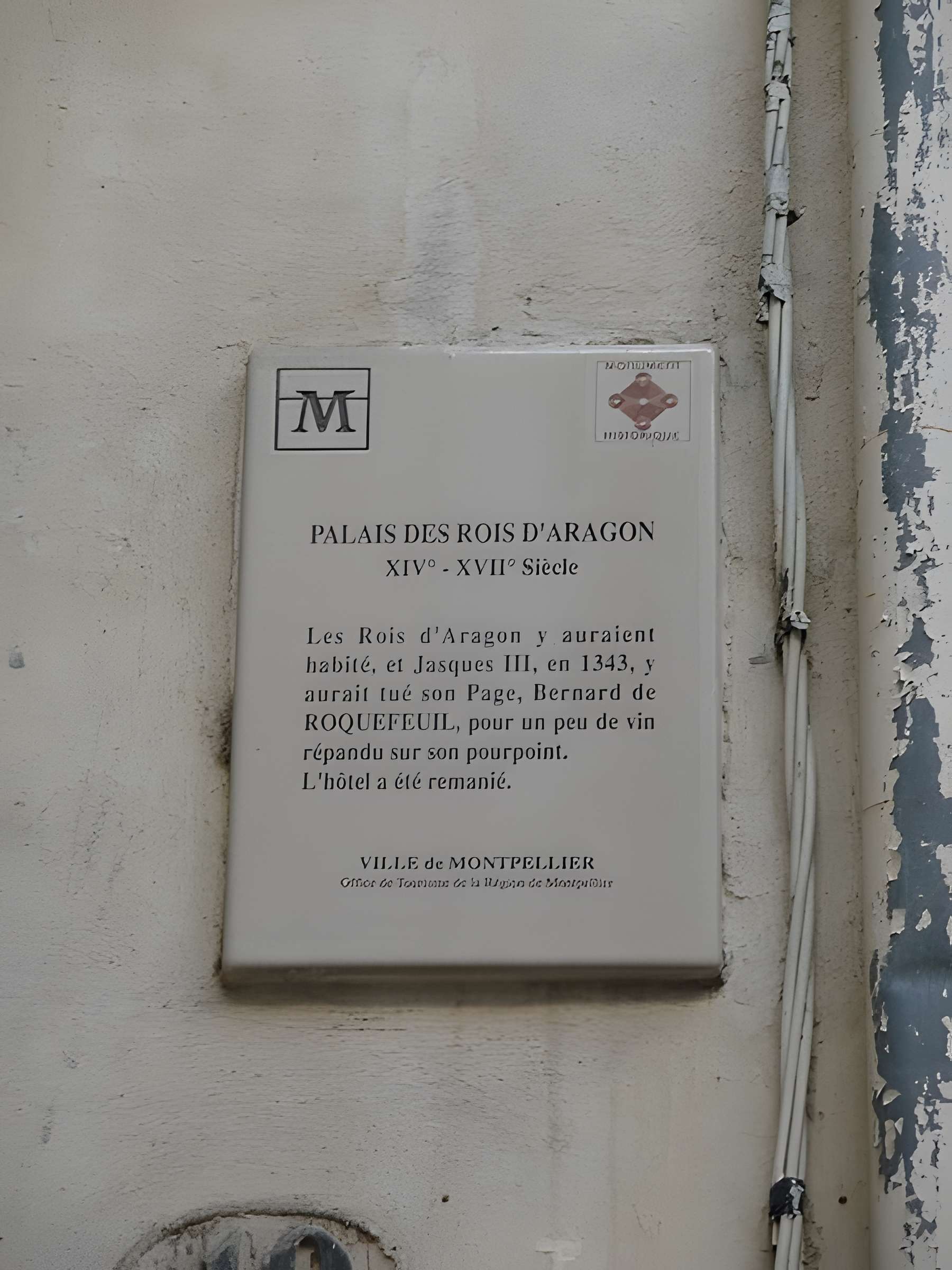 Palais des Rois d'Aragon de Montpellier