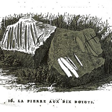 Polissoir de la Pierre aux dix doigts de Villemaur-sur-Vanne