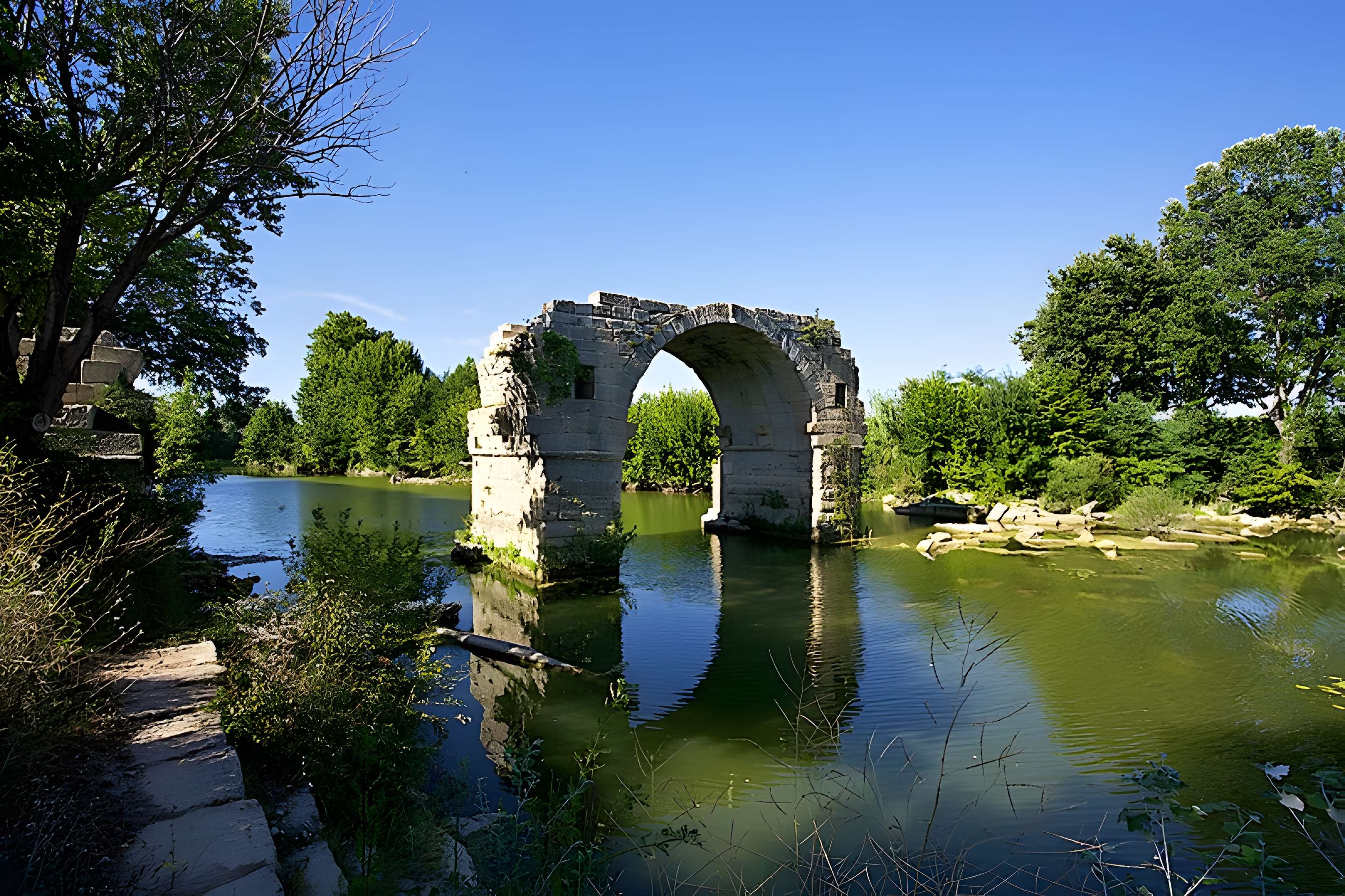 Pont Ambroix Via Domitia à Gallargues-le-Montueux