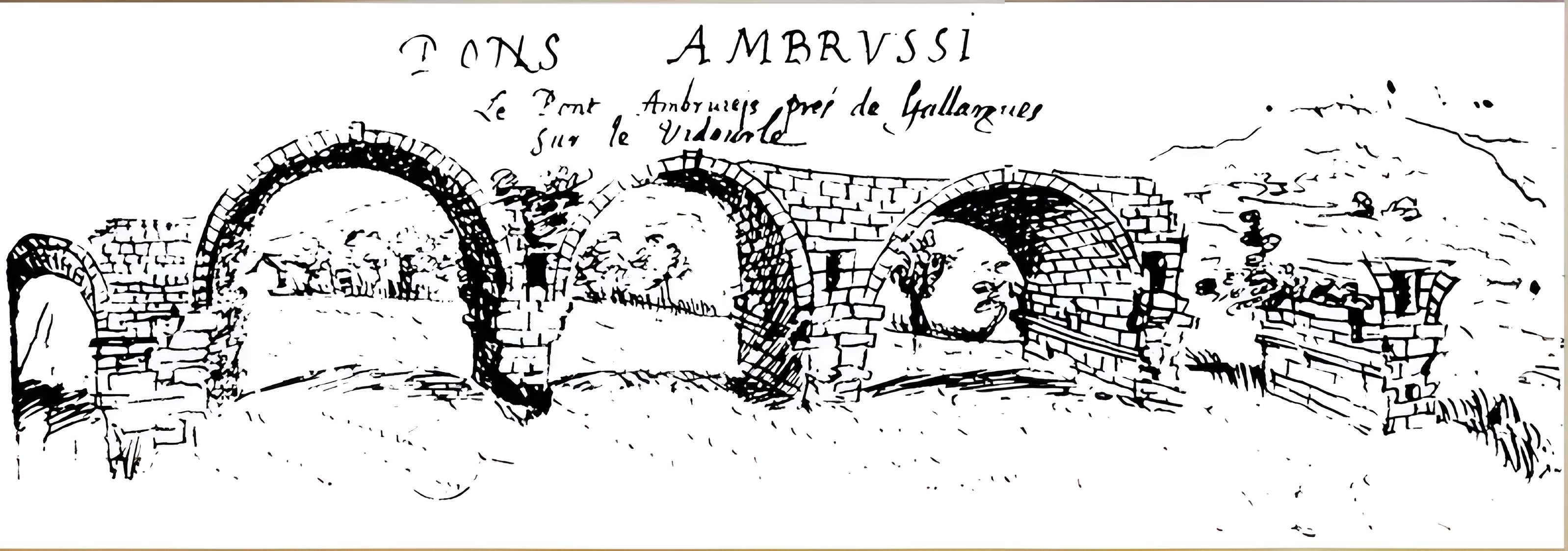 Pont Ambroix Via Domitia à Gallargues-le-Montueux