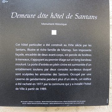 Hôtel Terrier de Santans à Marnay