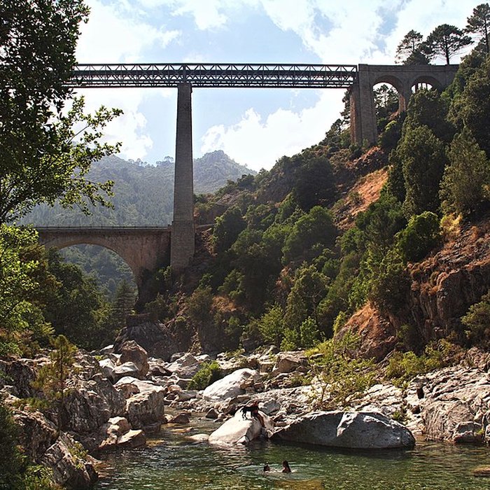 Photo de Viaduc sur le Vecchio ou pont Eiffel également sur commune de Vivario