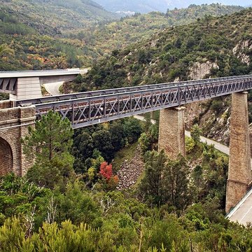 Viaduc sur le Vecchio ou pont Eiffel également sur commune de Vivario