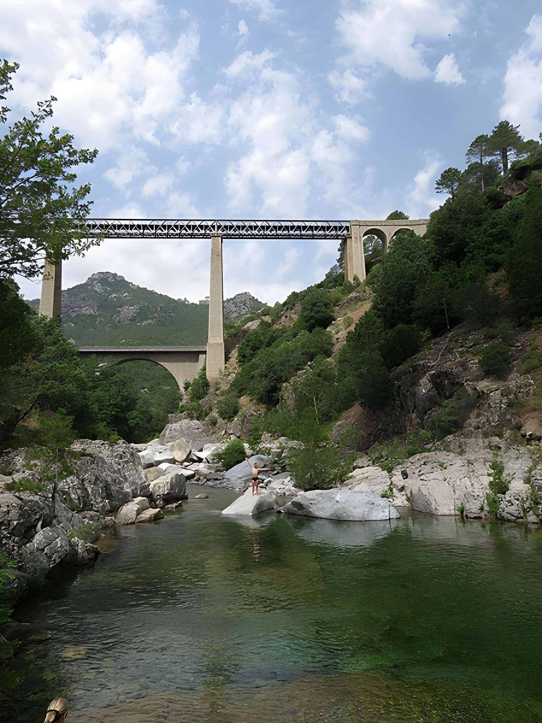 Viaduc sur le Vecchio ou pont Eiffel (également sur commune de Vivario)