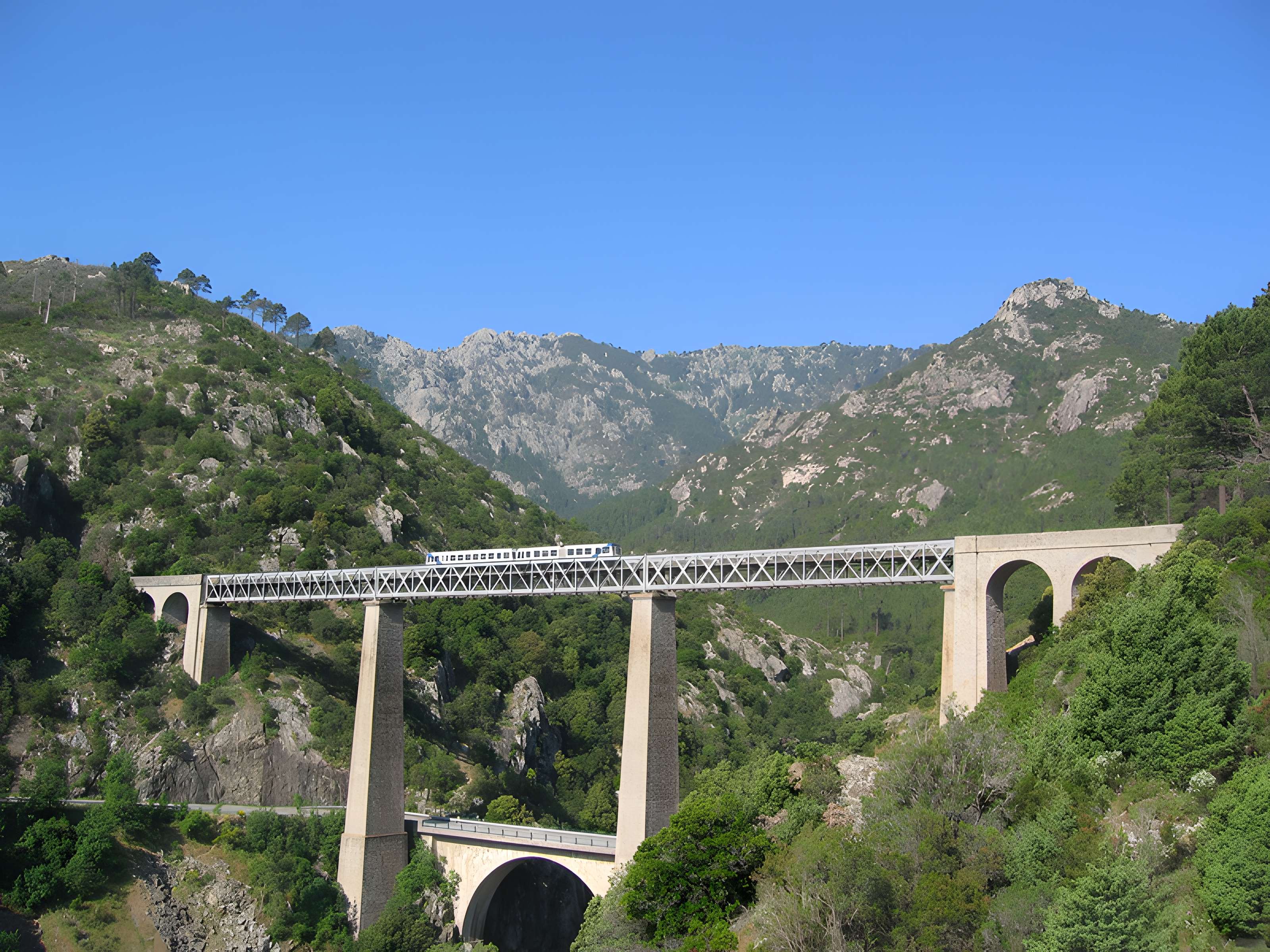 Viaduc sur le Vecchio ou pont Eiffel (également sur commune de Vivario)