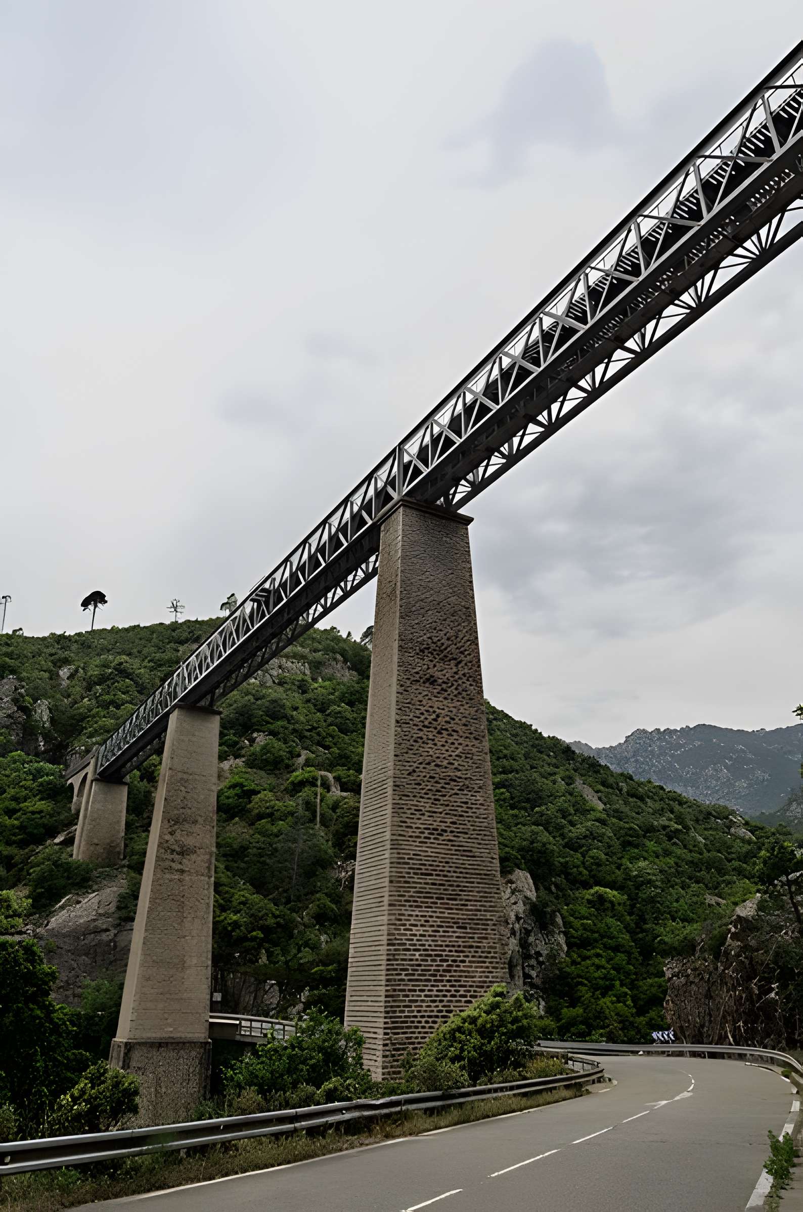 Viaduc sur le Vecchio ou pont Eiffel (également sur commune de Vivario)