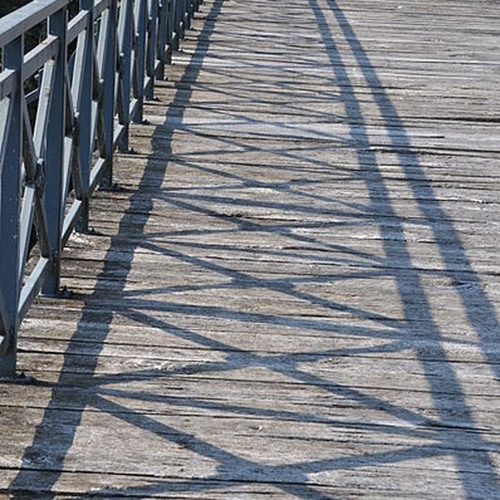 Photo de Pont métallique sur la rivière La Lanterne également sur commune de Bourguignon-lès-Conflans