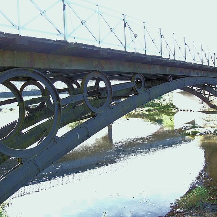 Photo de Pont métallique sur la rivière La Lanterne également sur commune de Bourguignon-lès-Conflans