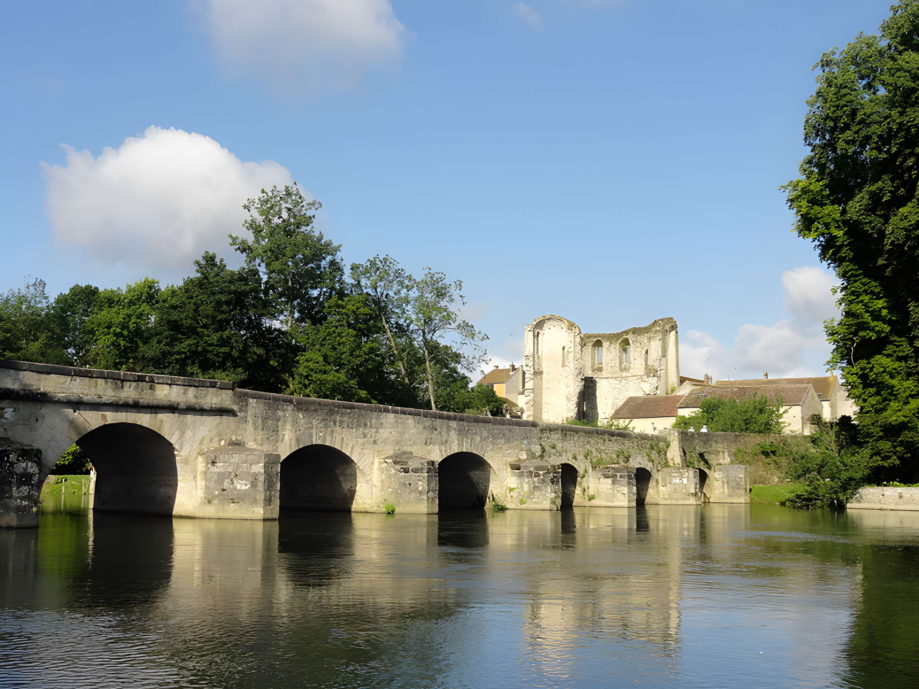 Pont sur le Loing à Grez-sur-Loing