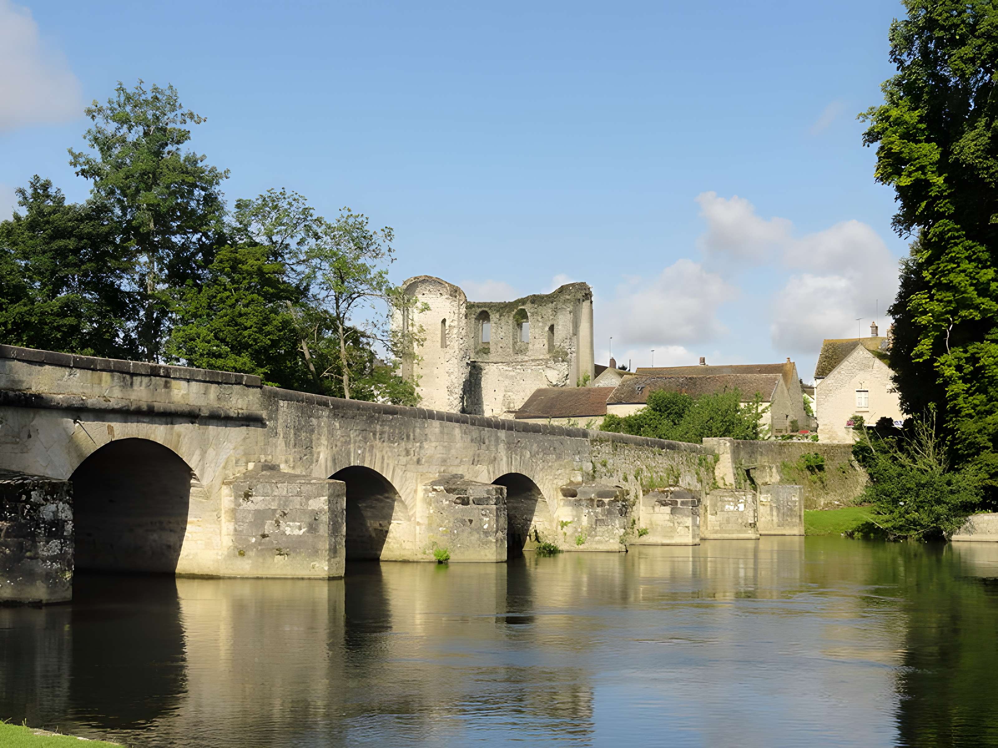 Pont sur le Loing à Grez-sur-Loing