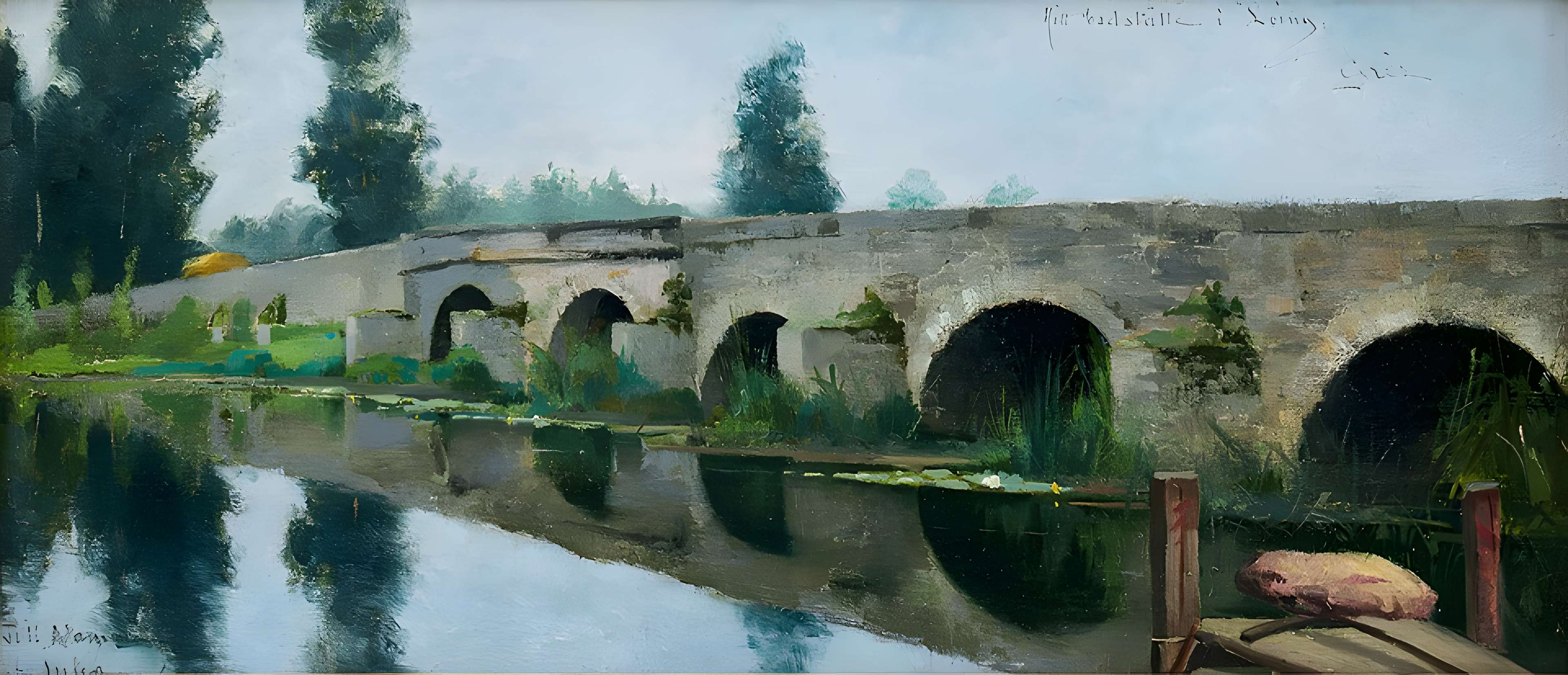Pont sur le Loing à Grez-sur-Loing