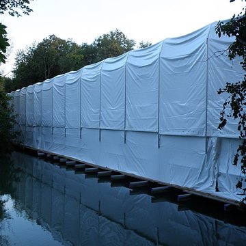 Pont-canal enjambant la Seine à Barberey-Saint-Sulpice
