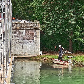 Pont-canal enjambant la Seine à Barberey-Saint-Sulpice