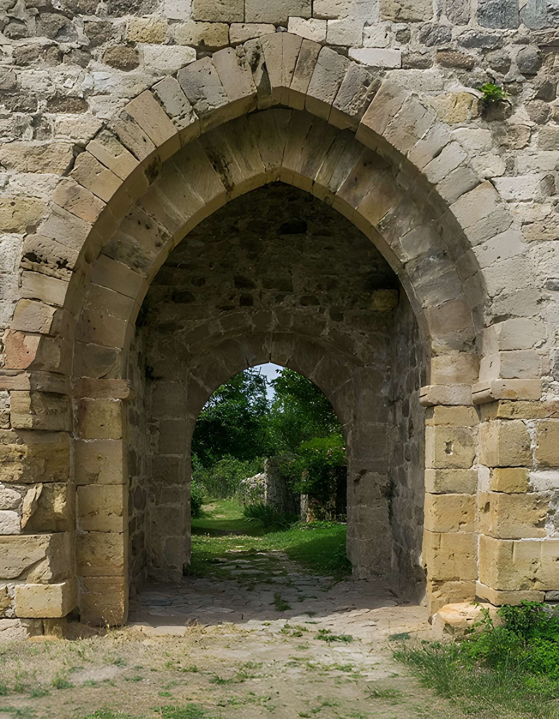 Porte de la Barbacane de Peyrusse-le-Roc
