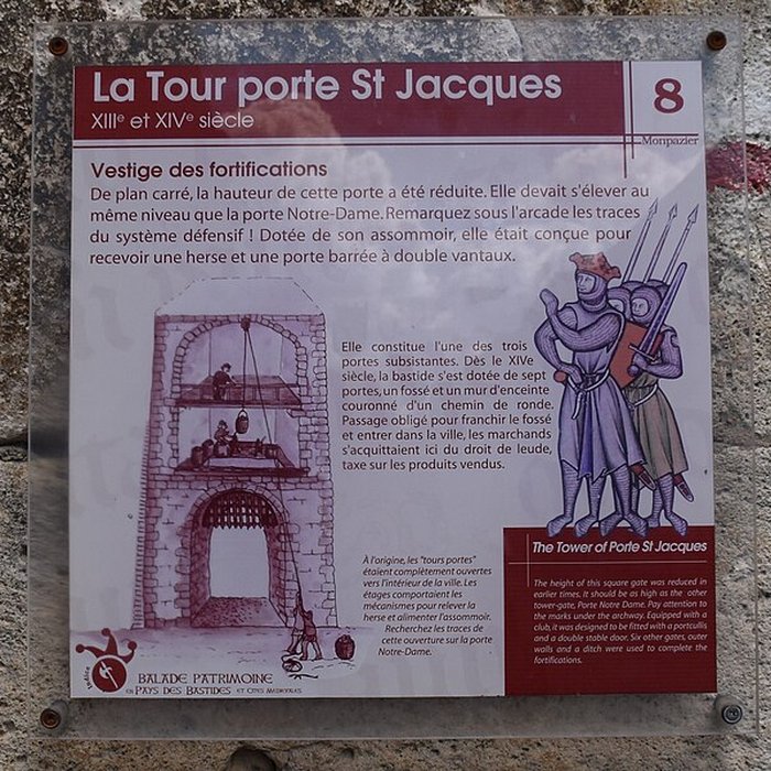 Photo de Porte de ville, Rue Saint-Jacques nord à Monpazier