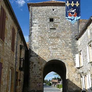 Porte de ville, Rue Saint-Jacques nord à Monpazier