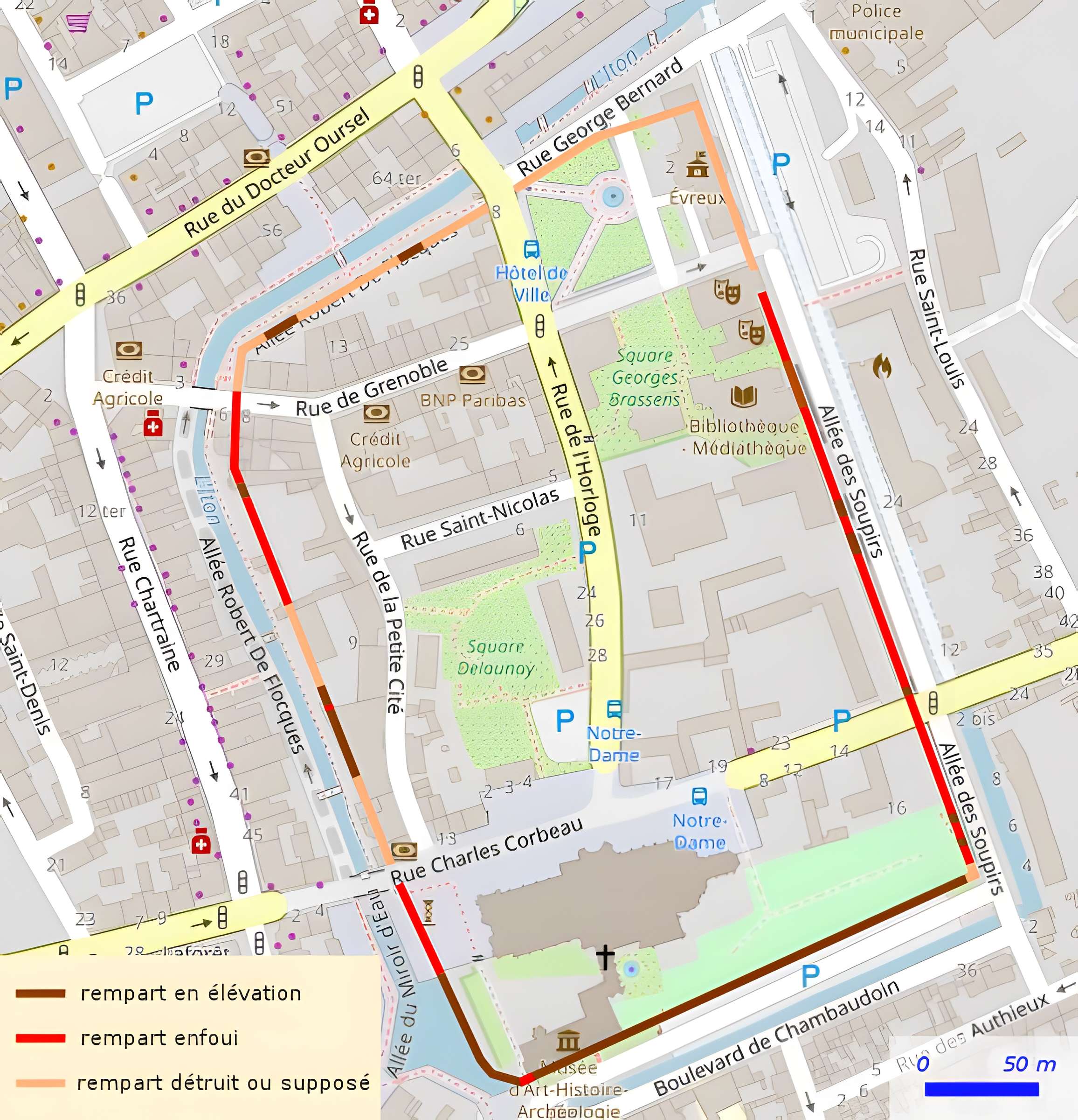 Rempart gallo-romain d'Évreux