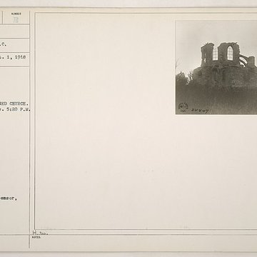 Ruine de la collégiale Saint-Germain à Montfaucon-dArgonne