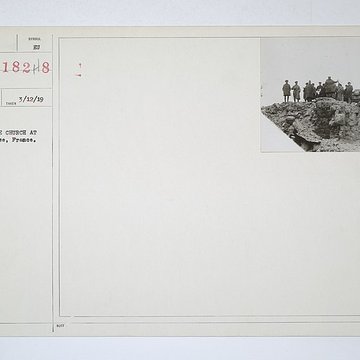 Ruine de la collégiale Saint-Germain à Montfaucon-dArgonne