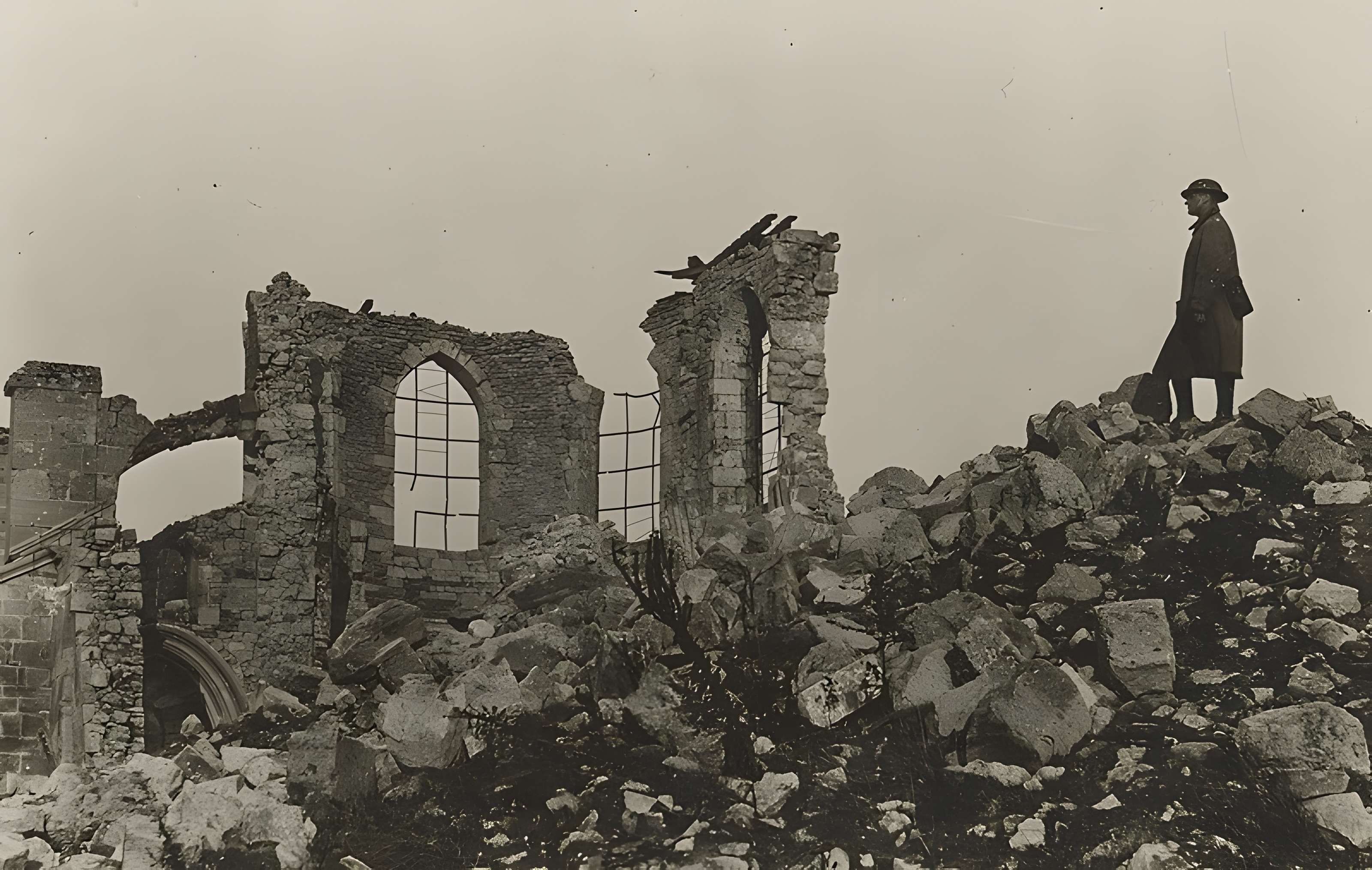 Ruine de la collégiale Saint-Germain à Montfaucon-d'Argonne