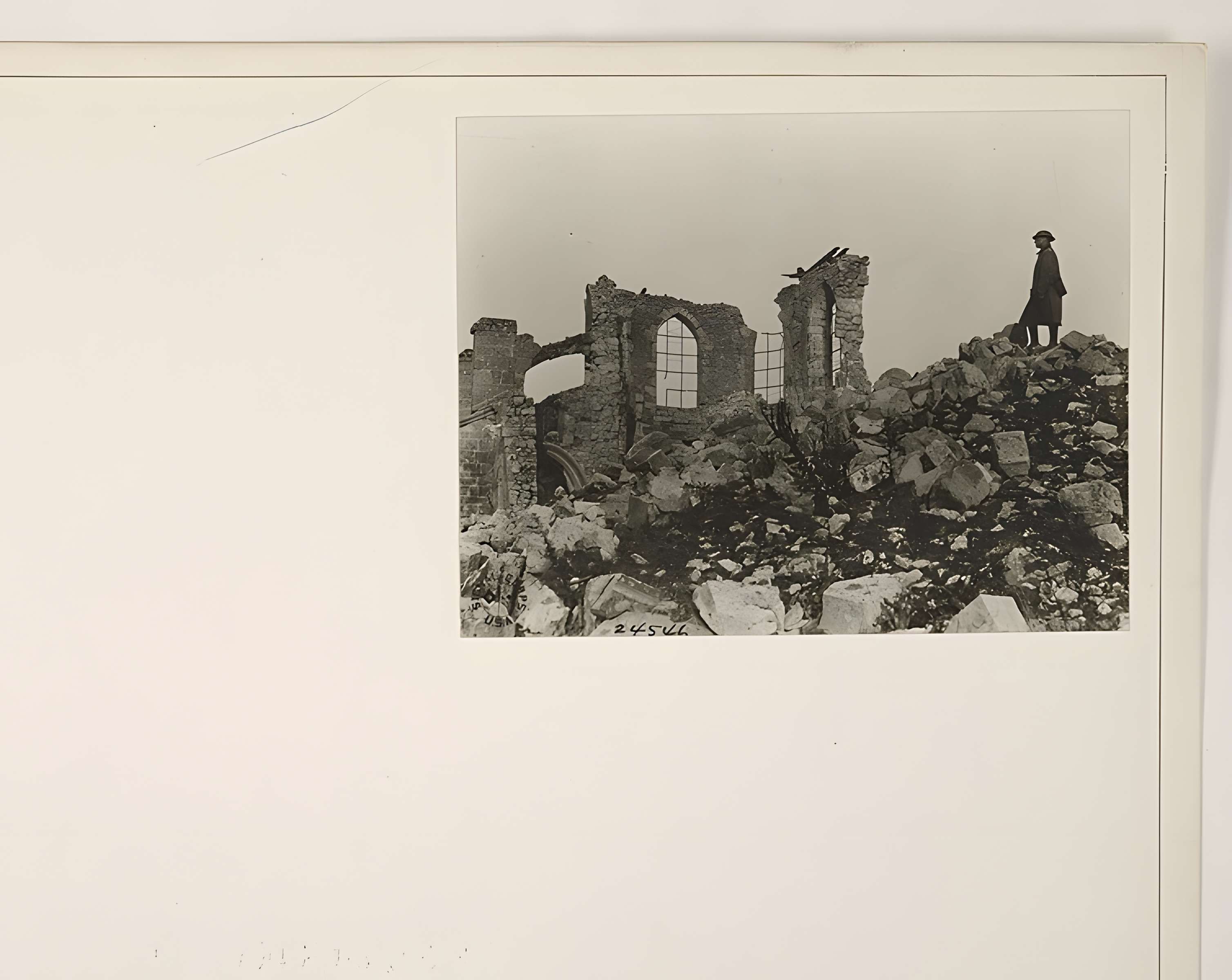 Ruine de la collégiale Saint-Germain à Montfaucon-d'Argonne