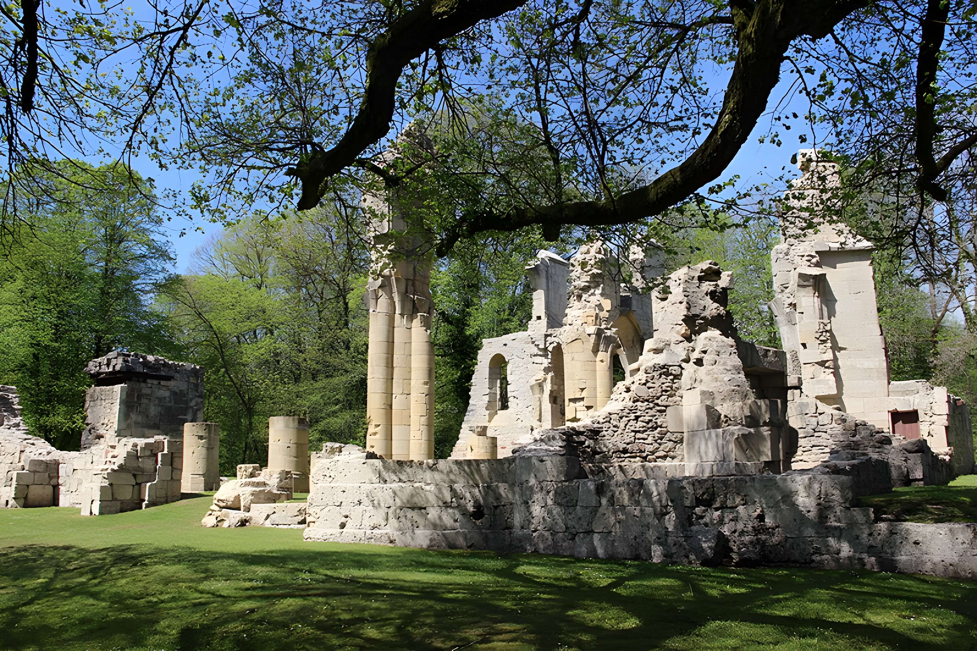 Ruine de la collégiale Saint-Germain à Montfaucon-d'Argonne