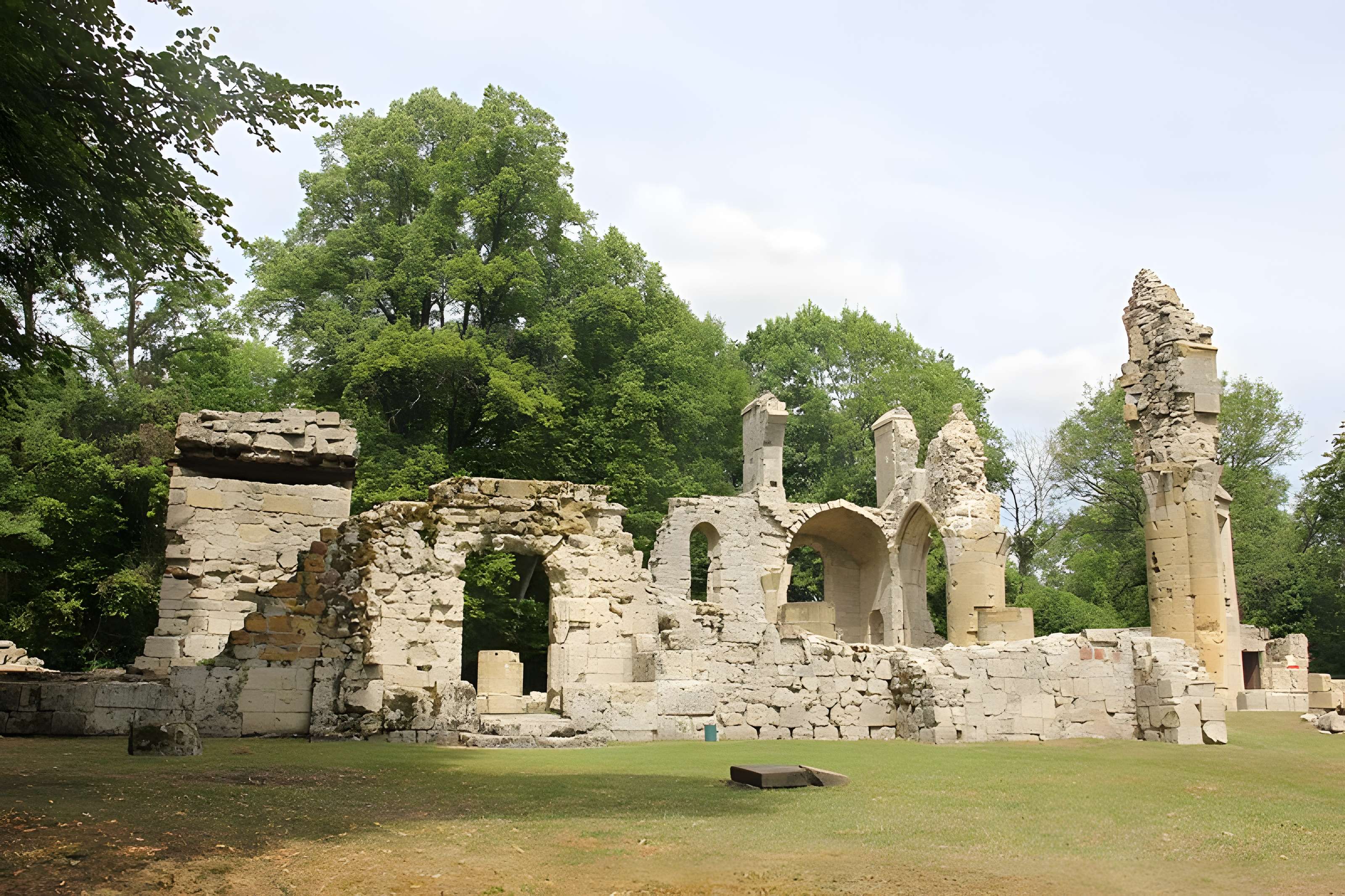 Ruine de la collégiale Saint-Germain à Montfaucon-d'Argonne