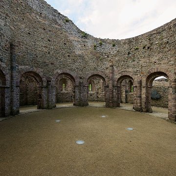Ruines de la rotonde dite Temple de Lanleff
