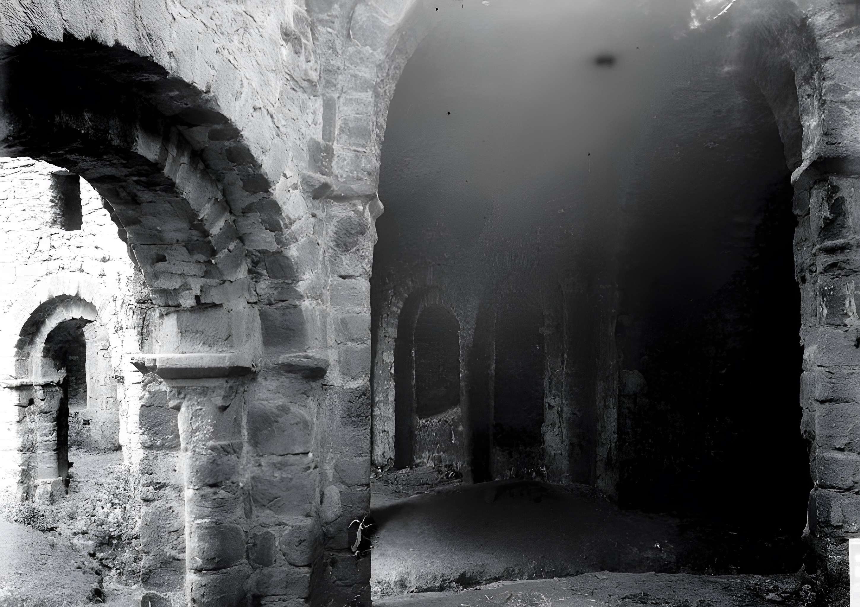 Ruines de la rotonde dite Temple de Lanleff