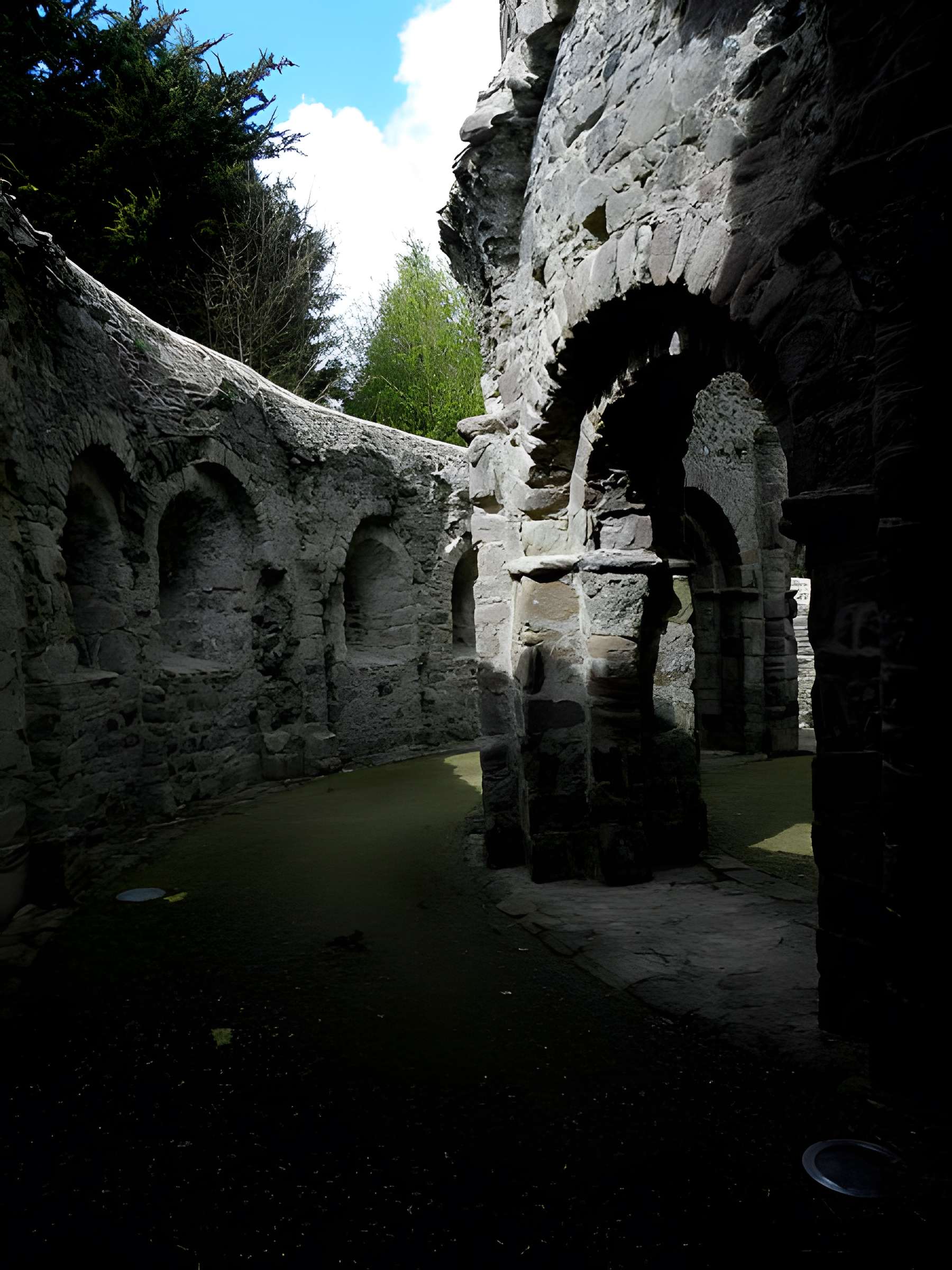 Ruines de la rotonde dite Temple de Lanleff