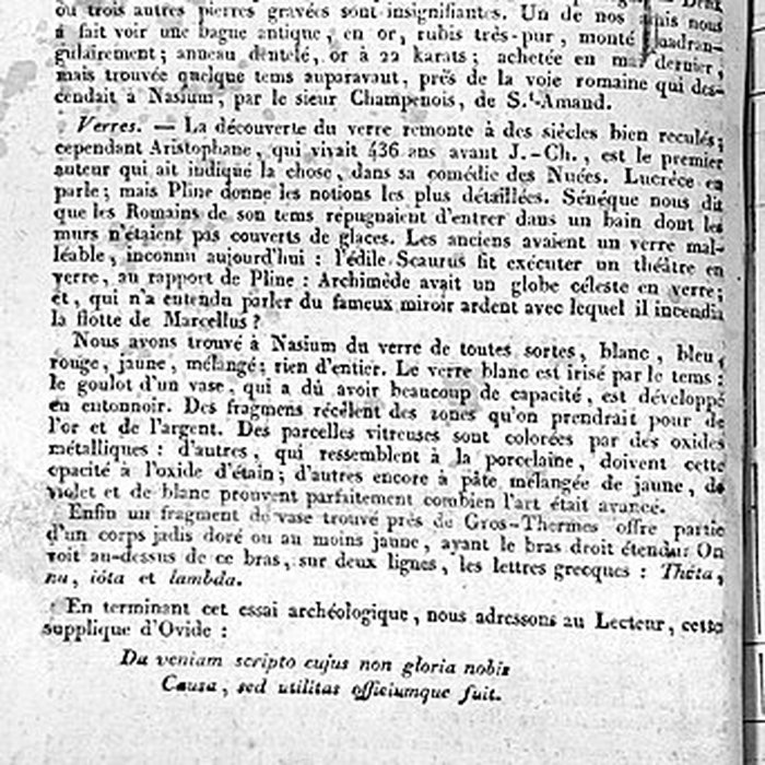Photo de Ruines romaines de Nasium à Naix-aux-Forges