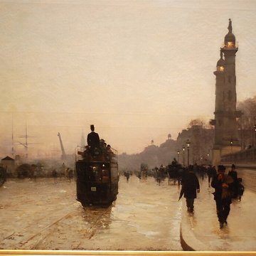 Les colonnes rostrales Place des Quinconces à Bordeaux