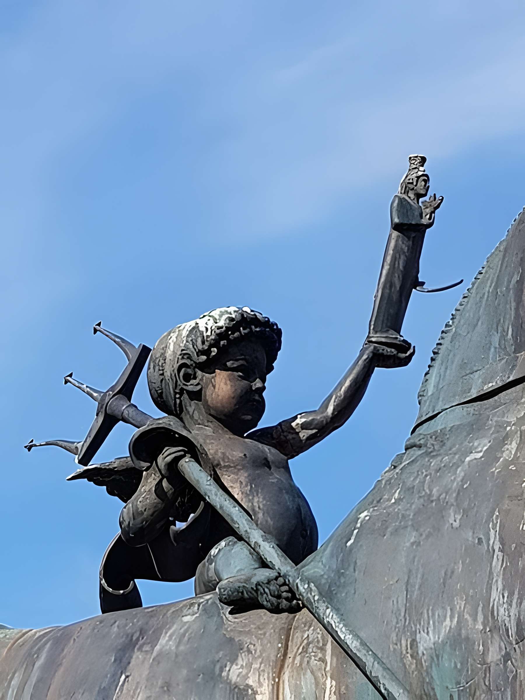 Statue de Neptune à Mortagne-au-Perche