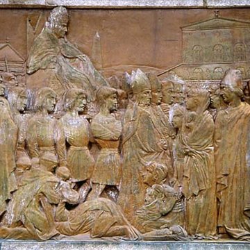 Statue du Pape Gerbert à Aurillac