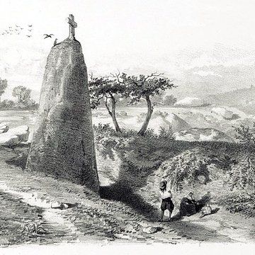 Stèle protohistorique christianisée de Kernalec à Trégunc