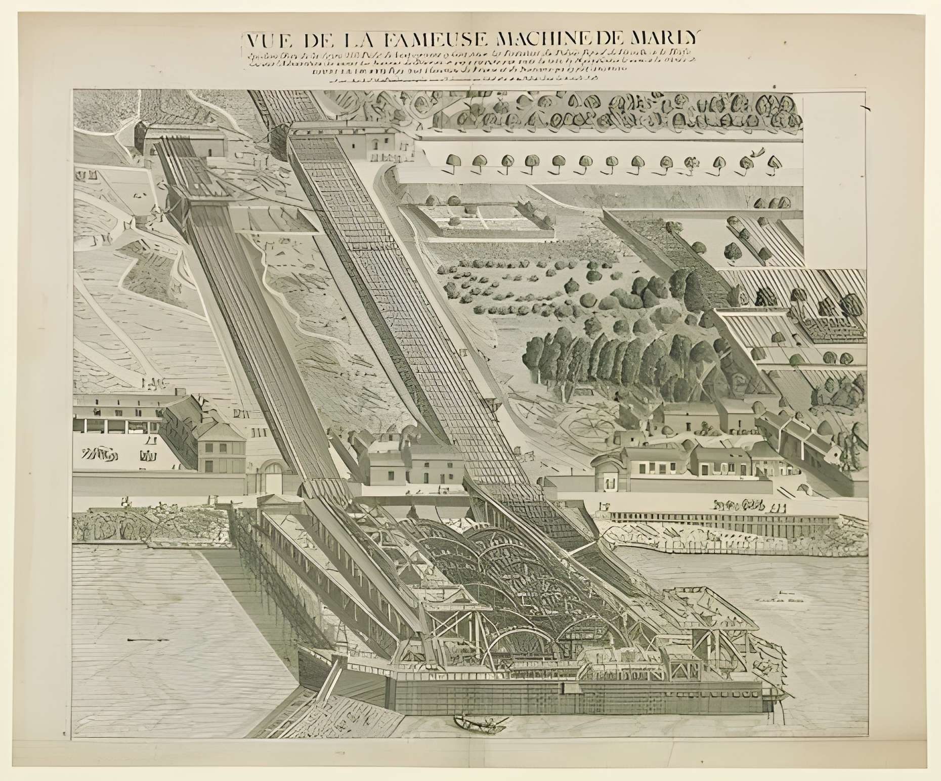 Machine de Marly gravure