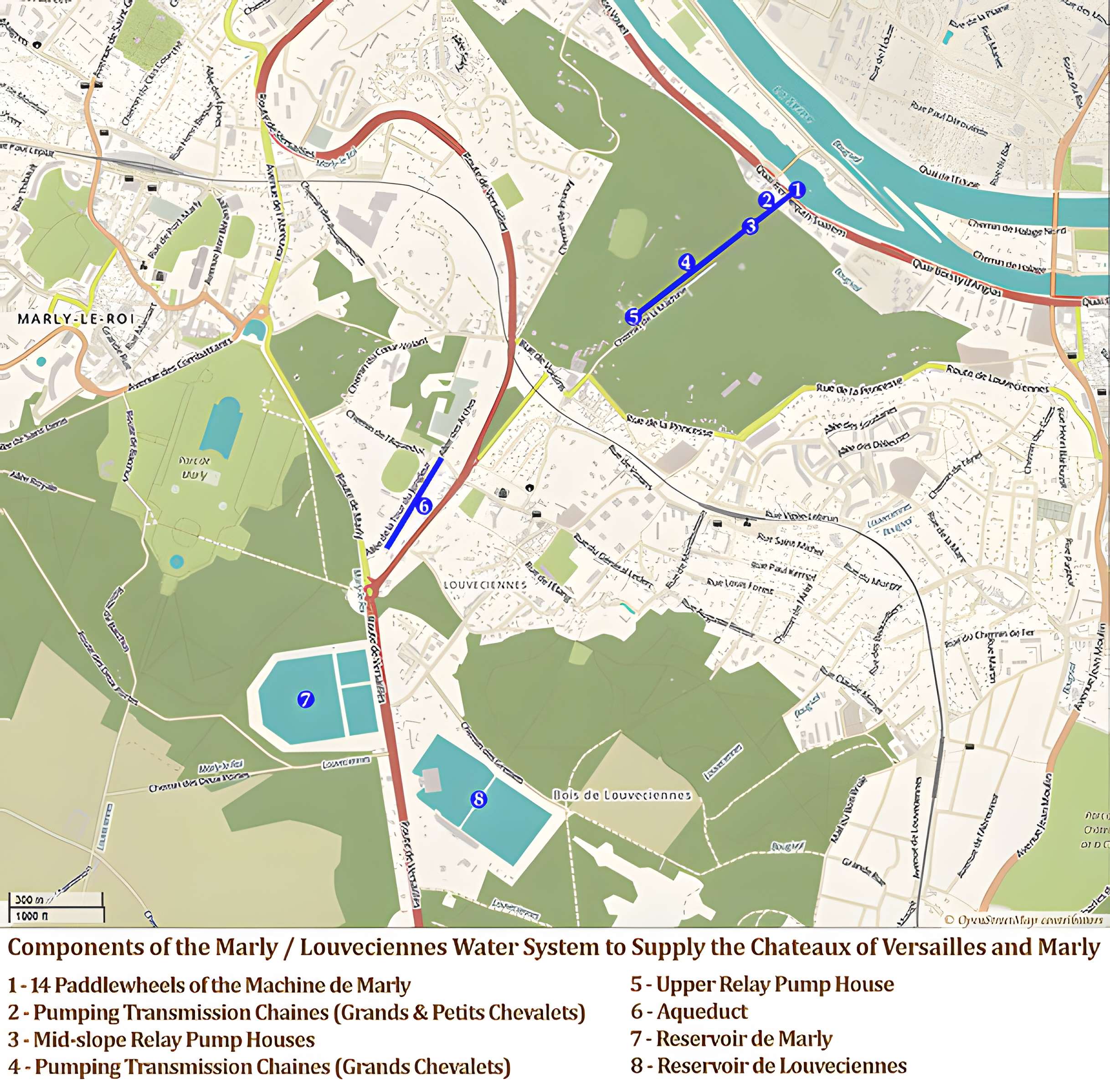 Bâtiments de la machine de Marly