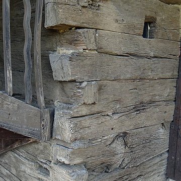 Maison à empilage de poutres, 59-62 Saint-Dizier à Cavarc