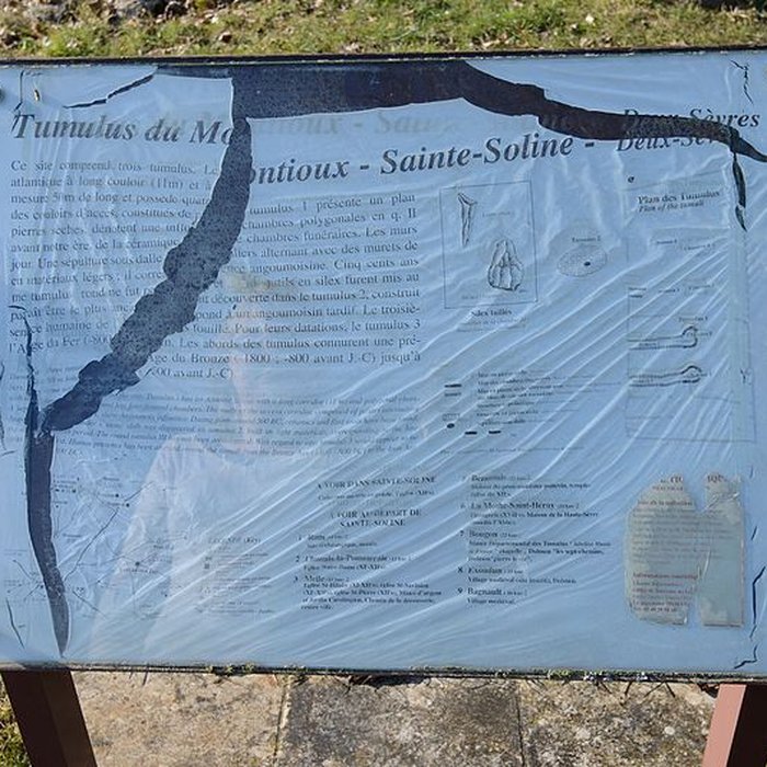 Photo de Ensemble des deux tumulus à chambres dolméniques, appelés tumulus du Montiou