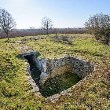 Ensemble des deux tumulus à chambres dolméniques, appelés tumulus du Montiou