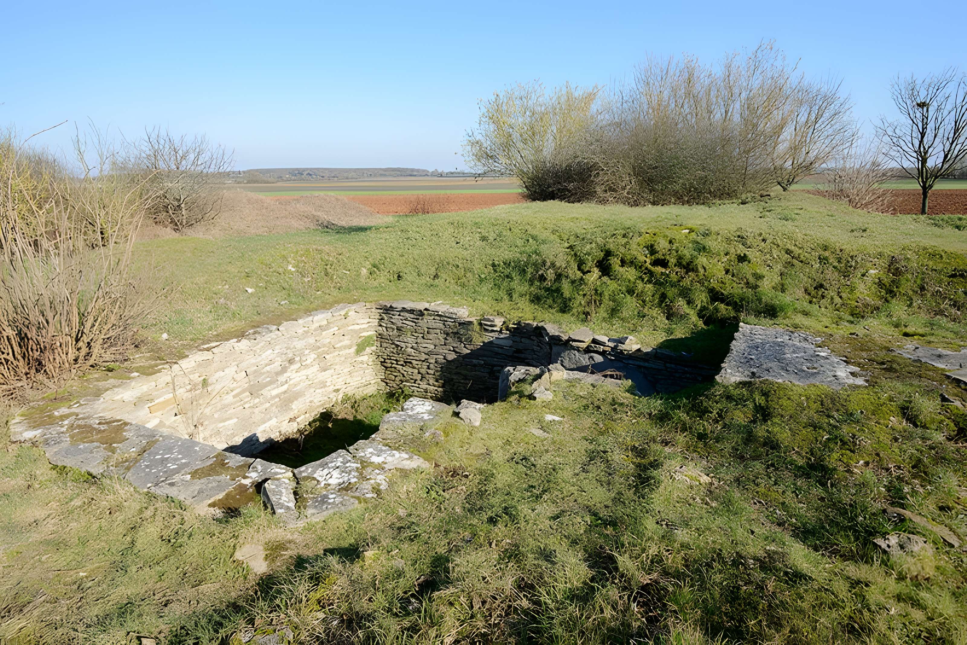 Ensemble des deux tumulus à chambres dolméniques, appelés tumulus du Montiou