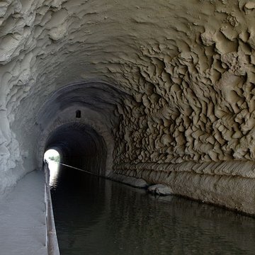 Tunnel-aqueduc de drainage de létang de Colombiers et Montady