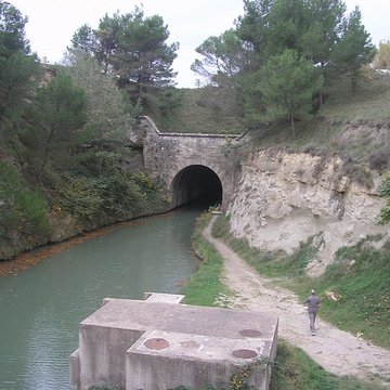 Tunnel-aqueduc de drainage de létang de Colombiers et Montady