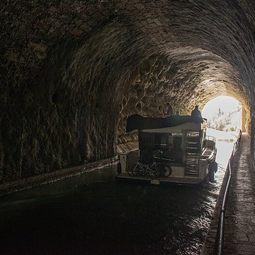 Tunnel-aqueduc de drainage de létang de Colombiers et Montady