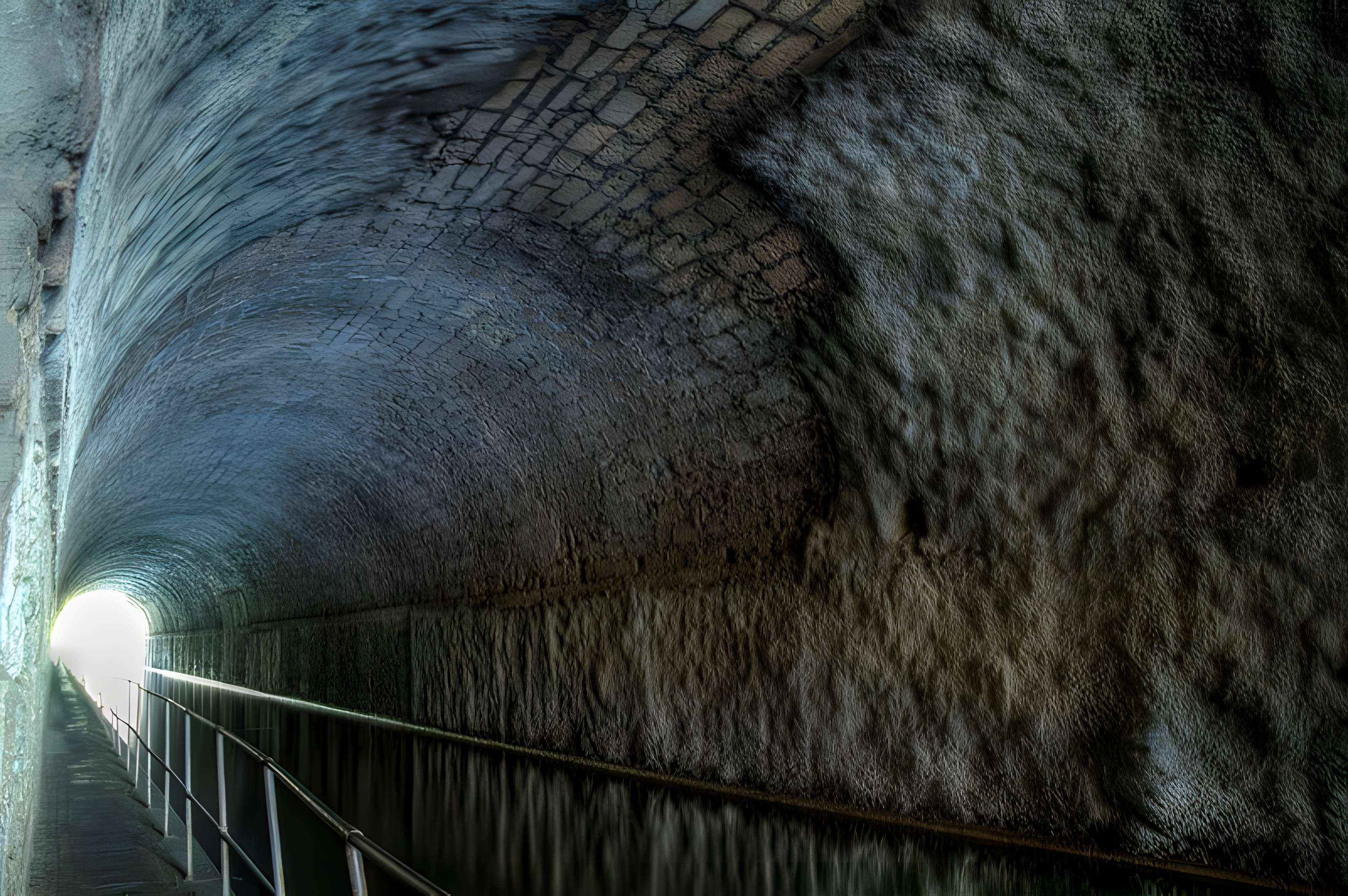 Tunnel-aqueduc de drainage de l'étang de Colombiers et Montady