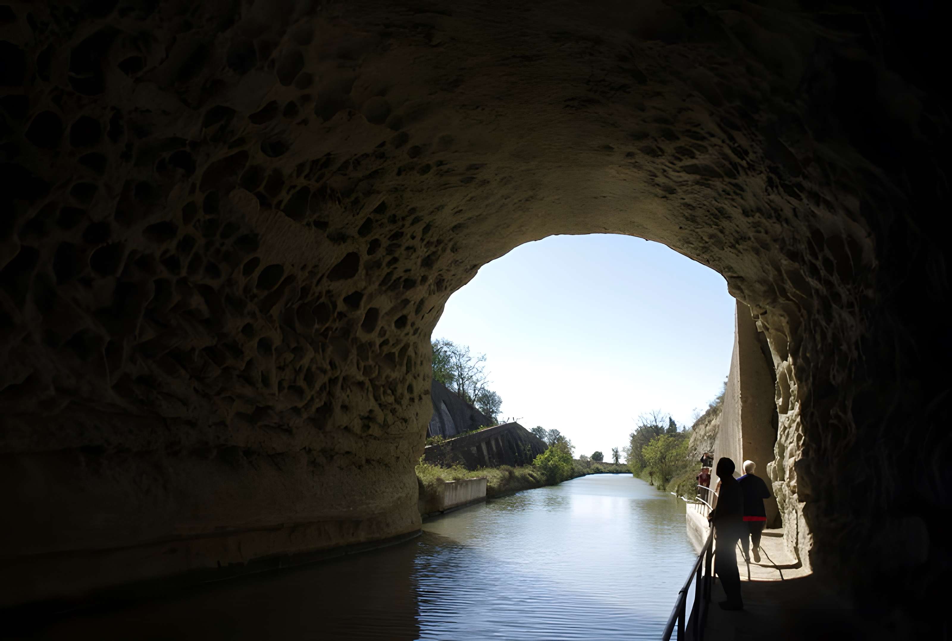 Tunnel-aqueduc de drainage de l'étang de Colombiers et Montady
